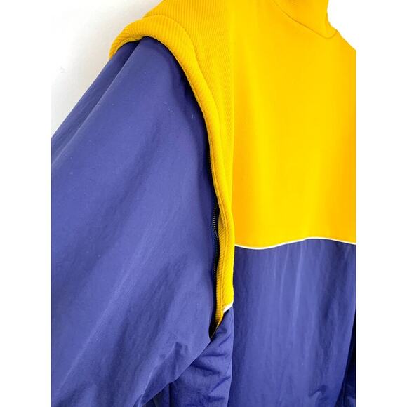 NWT Gucci two-tone Technical jersey jacket Navy Yellow Size S - Picture 12 of 16